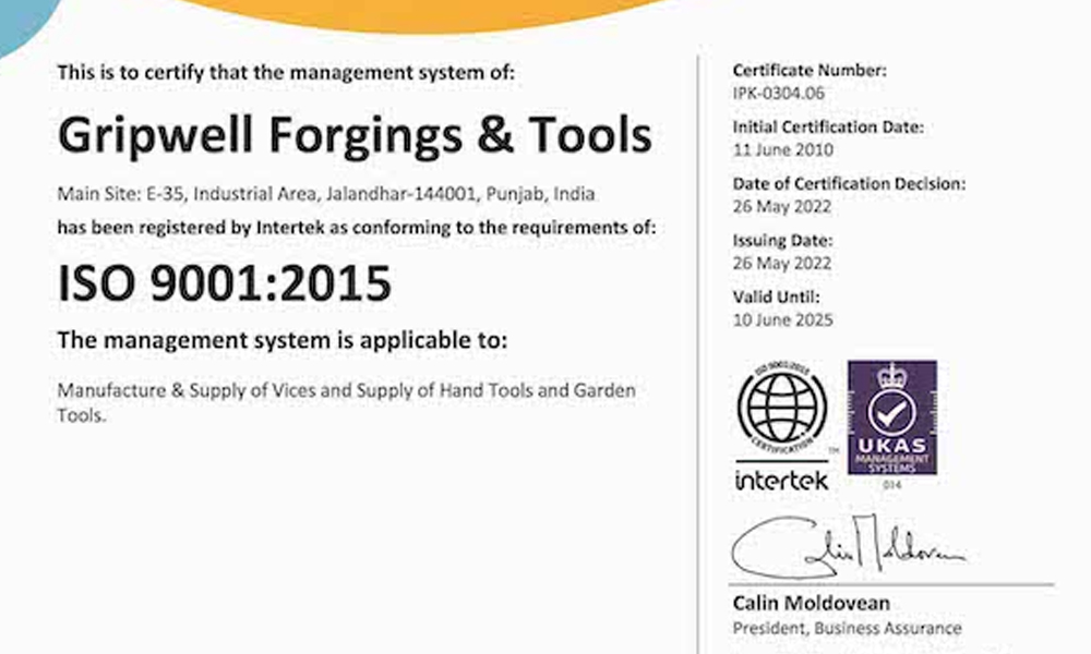 Certifications