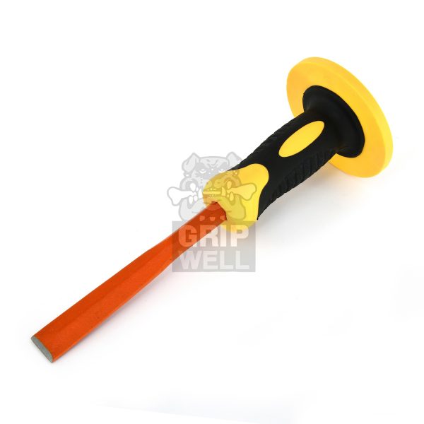 Professional Chisel Flat / Pointed with Protective Rubber Grip