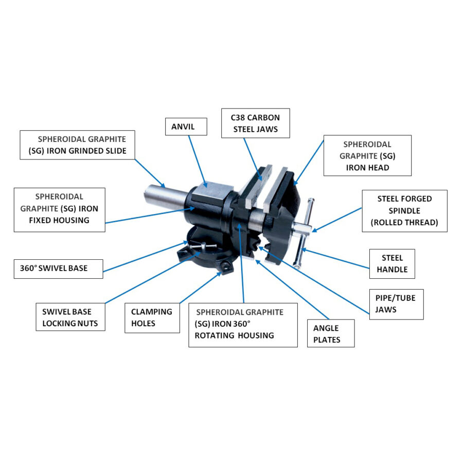 508 Multi Purpose, Swivelling & Tilting Bench Vice 508 Multi Purpose, Swivelling & Tilting Bench Vice