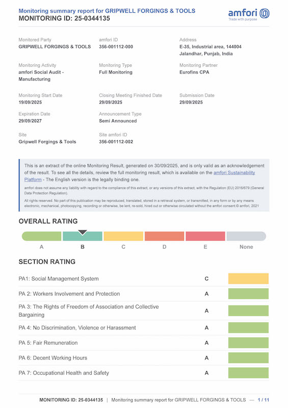 Gripwell Forgings & Tools